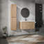 Meuble-lavabo mural avec lavabo et armoire latérale-845134753