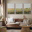 «Tranquil Meadow, scène pastorale chaleureuse, palette de couleurs discrètes, décor de nature sauvage», 3 pièces-98249415-98249416