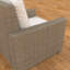 Chaise longue d'extérieur avec ensemble de table de bout et coussins Sunbrella Padget-64103244