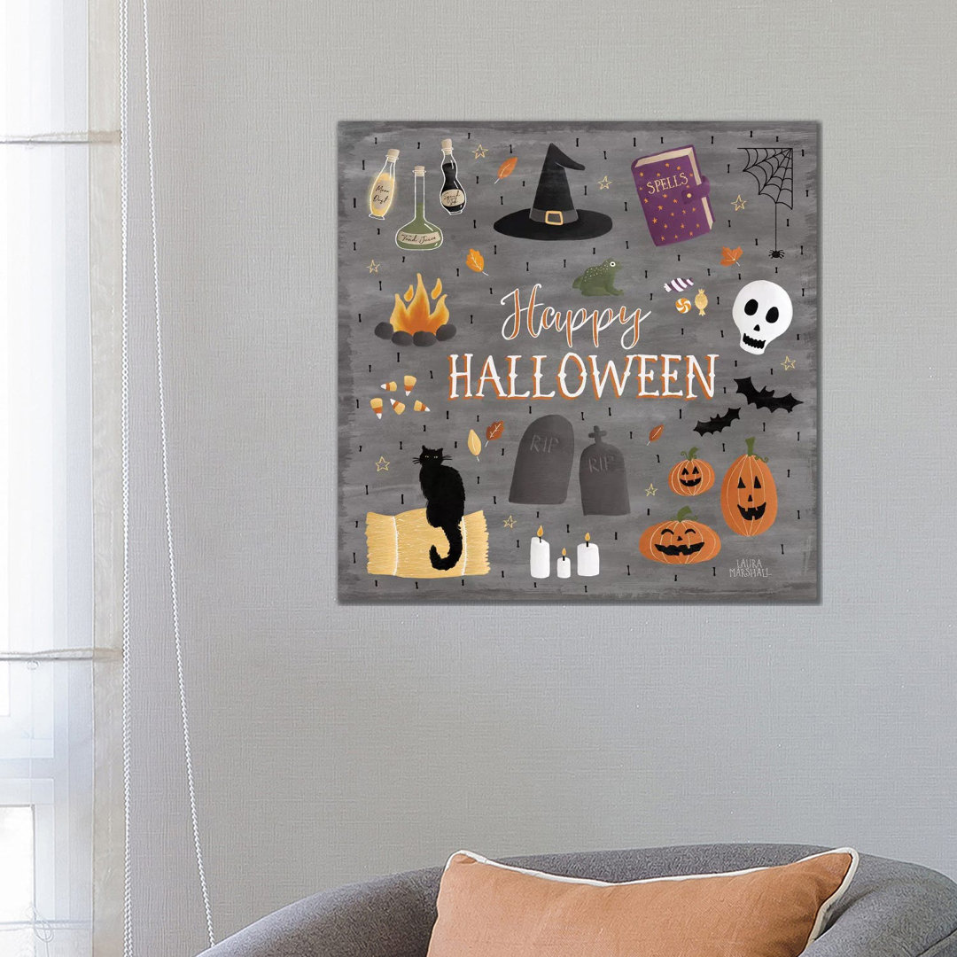 Haunted Halloween II von Laura Marshall - Galerie-Giclée auf Leinwand