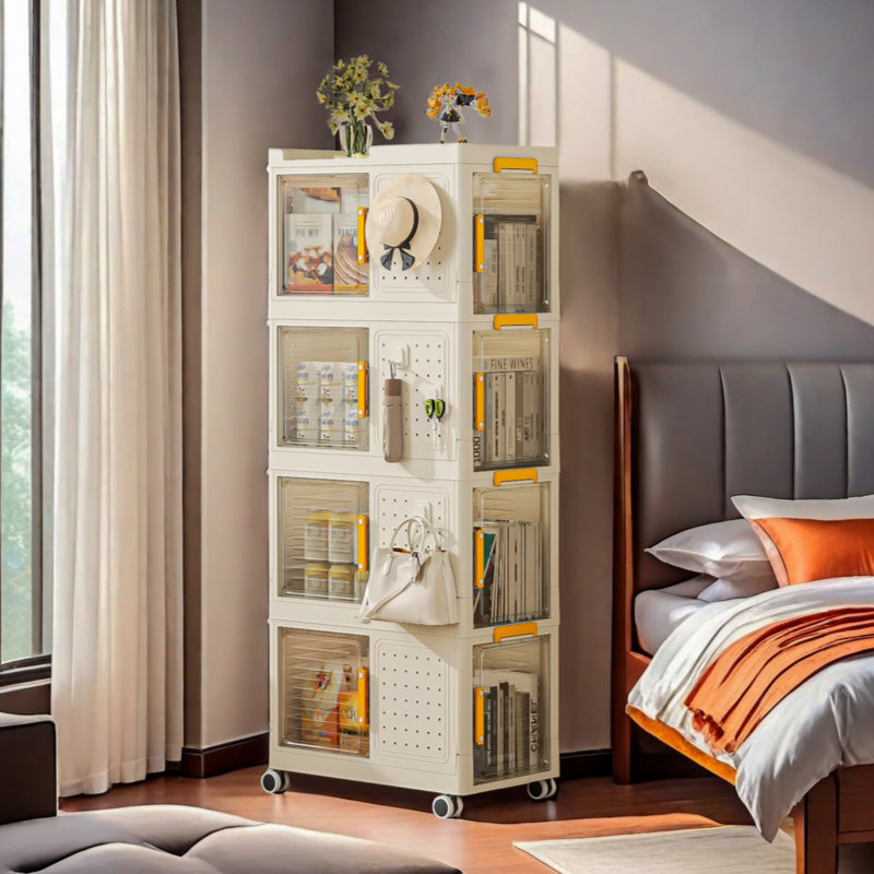 - Bibliothèque de rangement à roulettes Tier