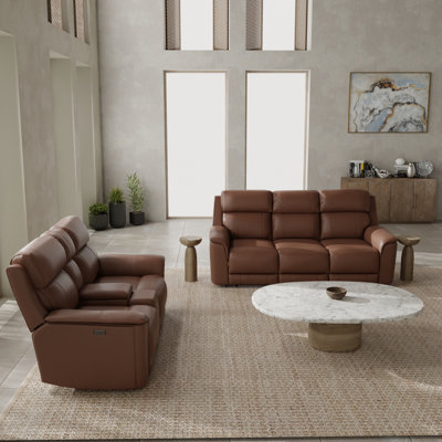 Canapé inclinable électrique Oslo avec causeuse et fauteuil inclinable oscillant