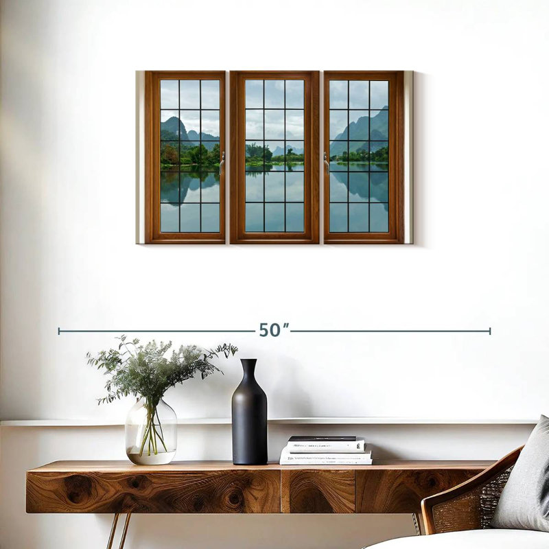 Lilie Window Pane, 20" H x 33" W