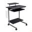 Chariot d'ordinateur compact avec rangement