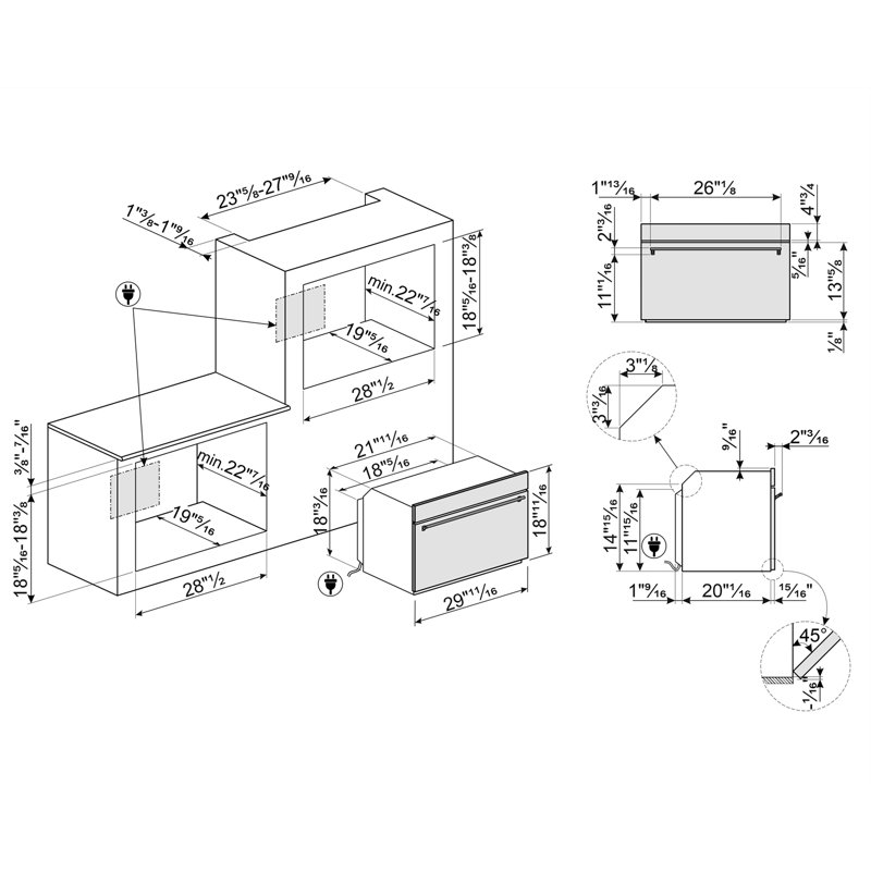 Classic 30" Speed Oven Eta August Spr Knobs