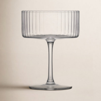 Elle Ribbed Martini Glass