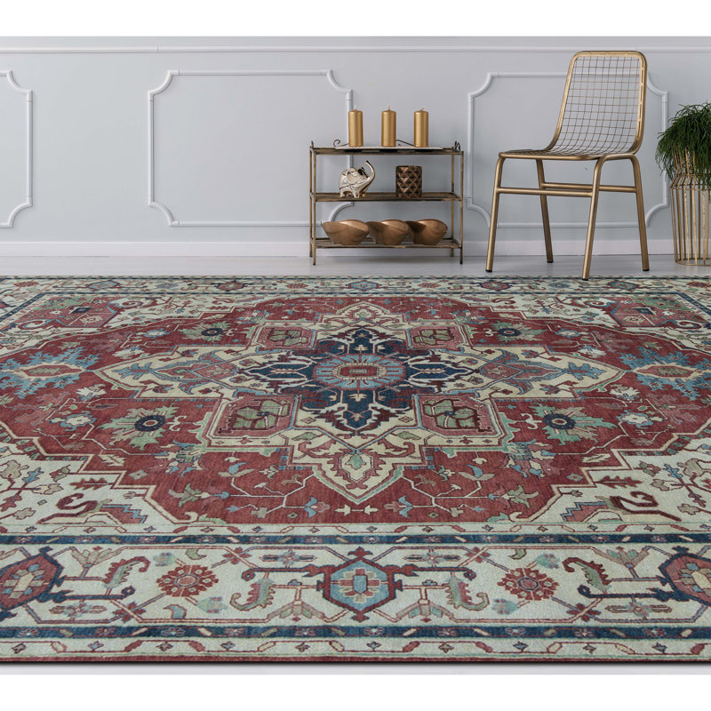 Wool Oriental Area Rug, Rectangle 8'11" x 11'11"