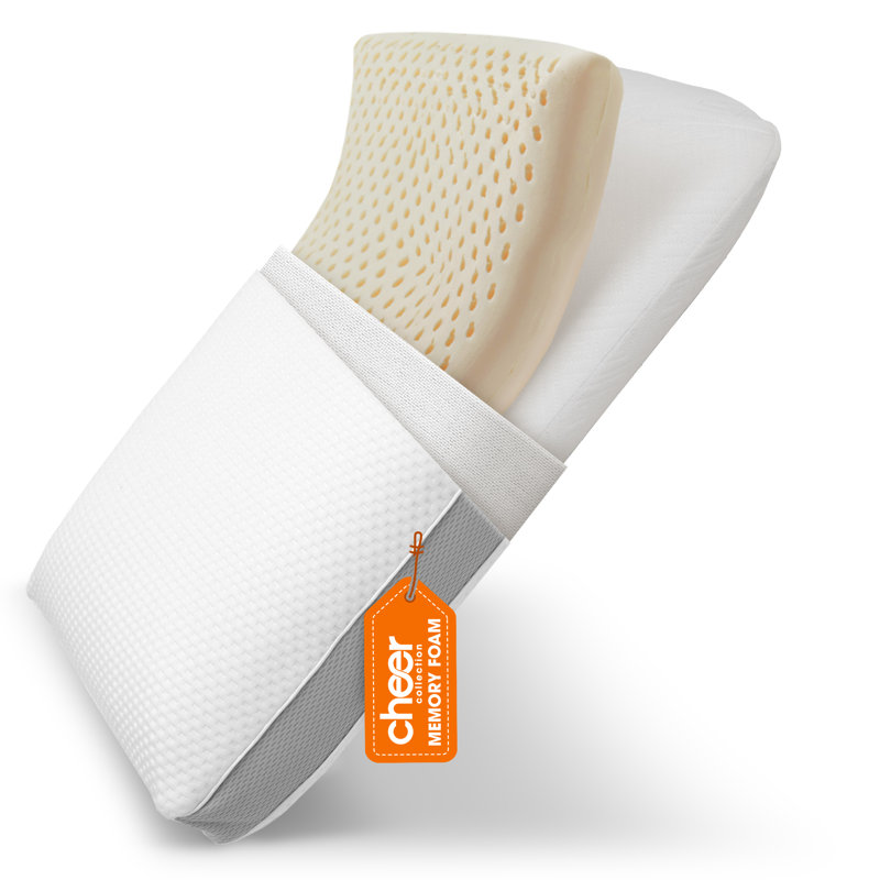Dual-Sided Latex Foam Hypoallergenic Sleeping Pillow
