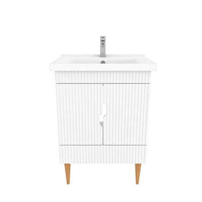 Sahra Single Bathroom Vanity with Ceramic Basin