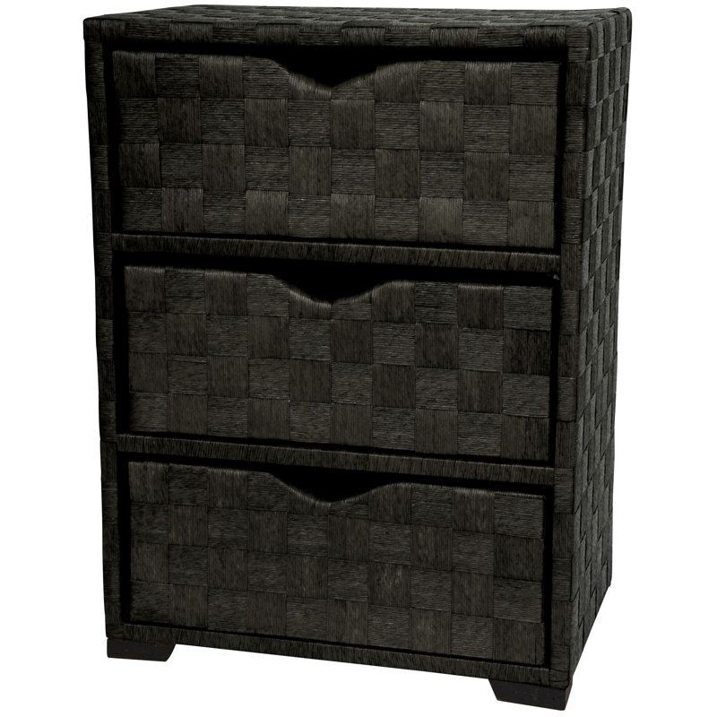 Ooper 18.75'' W Solid Wood Nightstand, Black