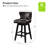 Amecia 29.5"Classic Swivel 360-degree Bar Stool With Solid Wooden Legs-634144072