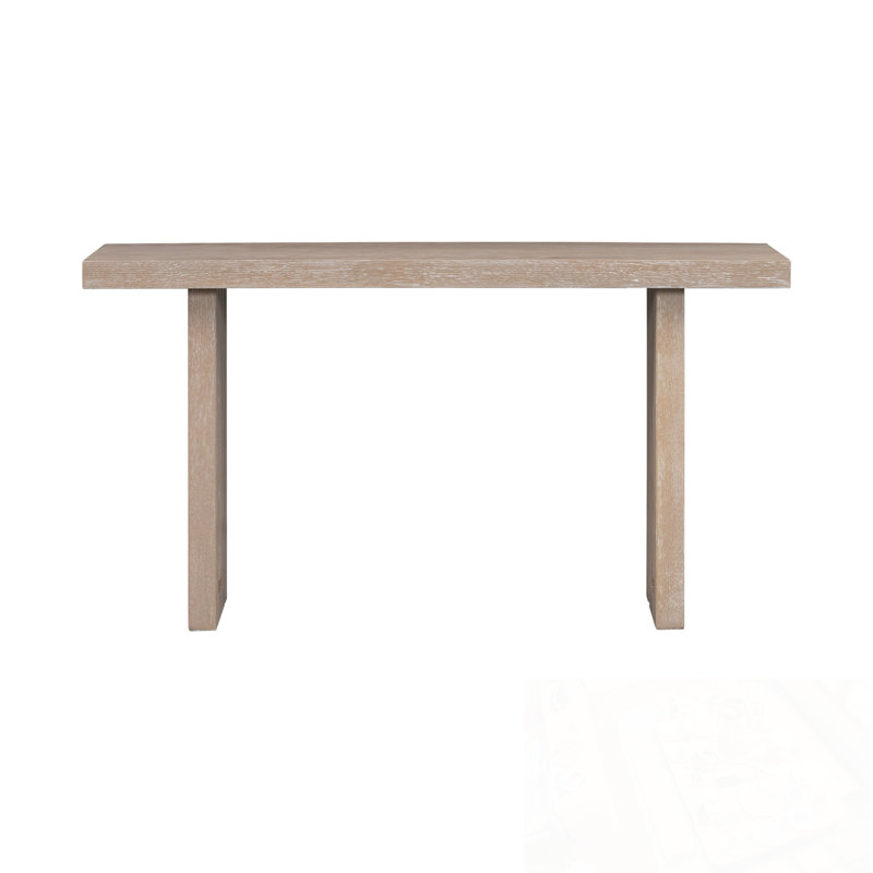 Wooden Console Table With Sturdy Sled Legs, Natural