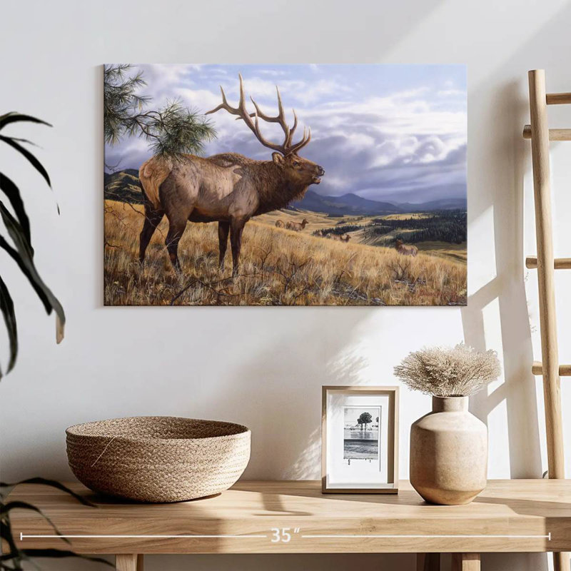 Big Sky Bugler, 16" H x 24" W