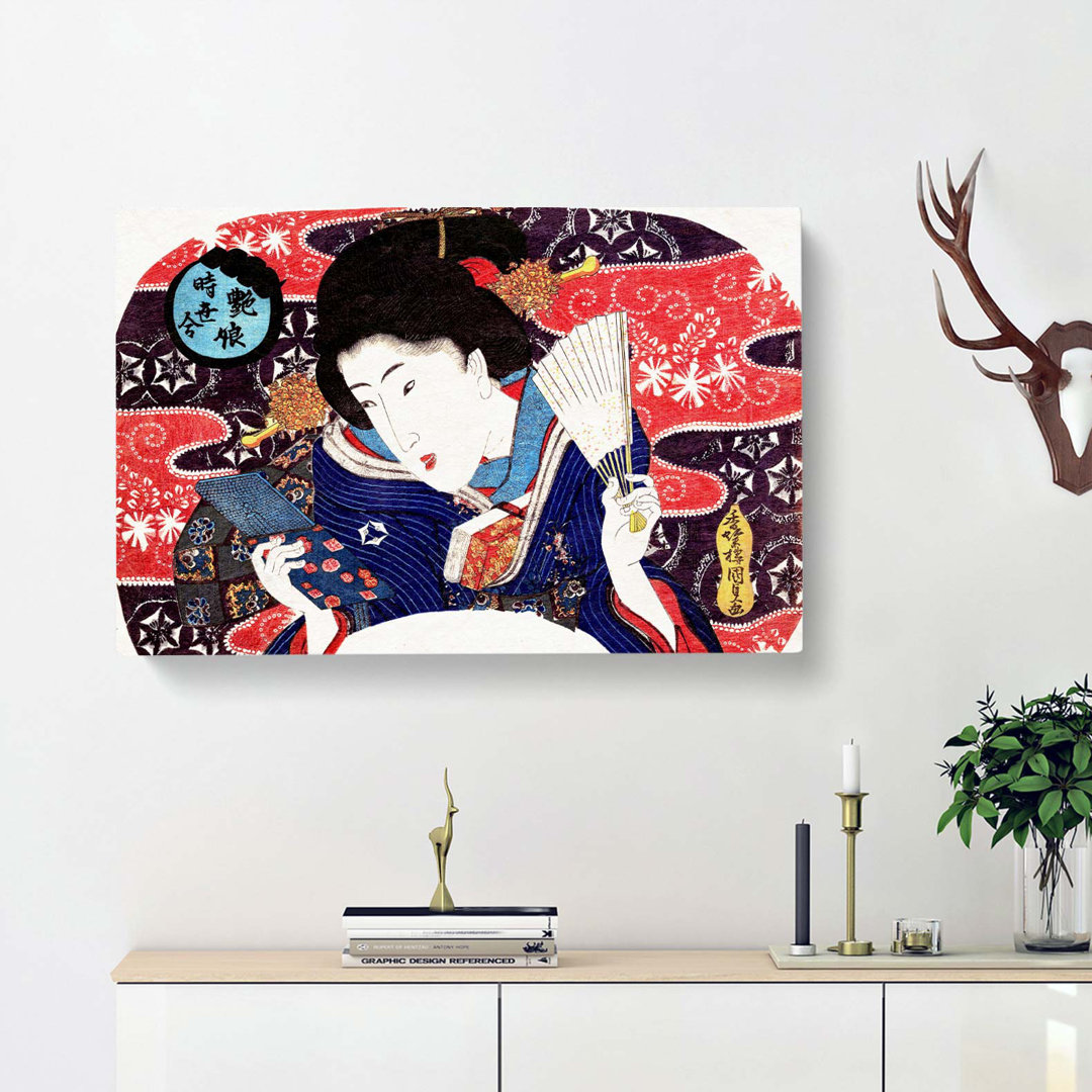 Beauty by Utagawa Kunisada - Wrapped Canvas