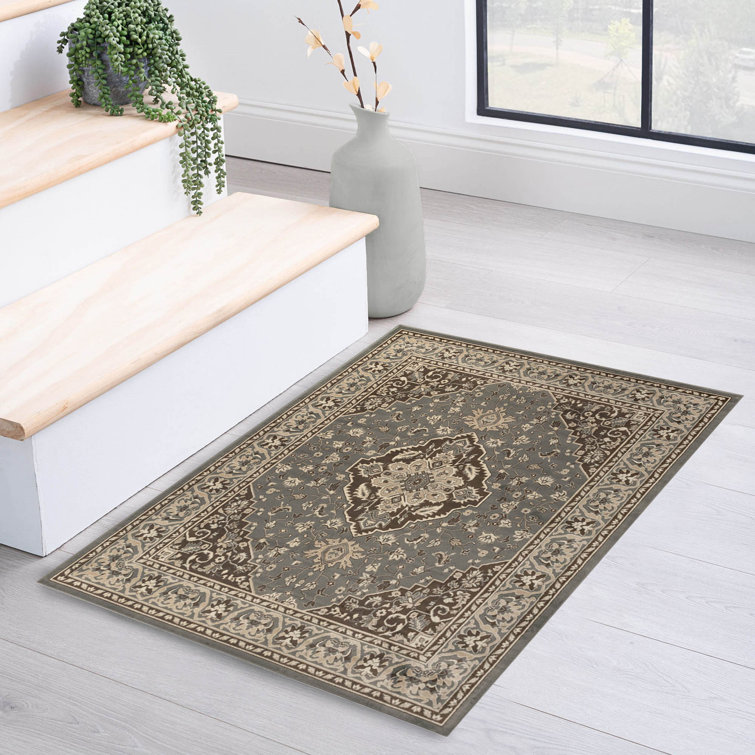 Glendale Traditional Oriental Floral Medallion Indoor Rug