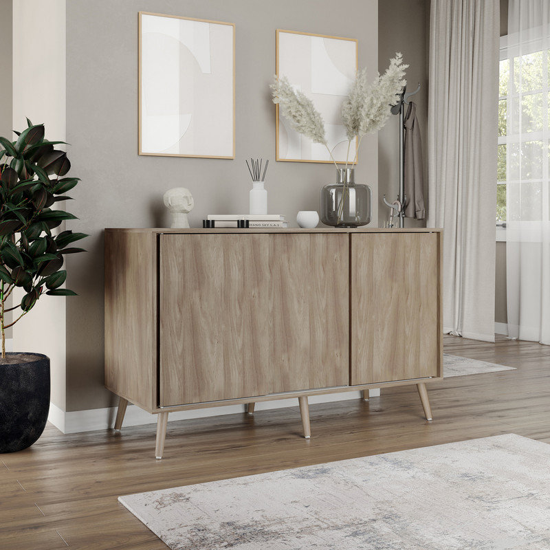 Rectangle Accent Cabinet, Brown/Oak/Beech Wood
