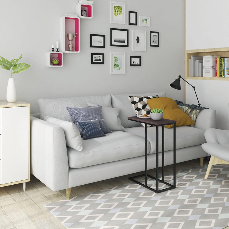 Evei Coffee Table, Vintage Brown, Black