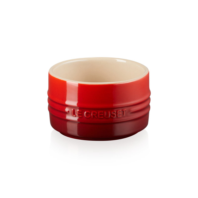 Le Creuset Stoneware Stackable Ramekins, Cerise
