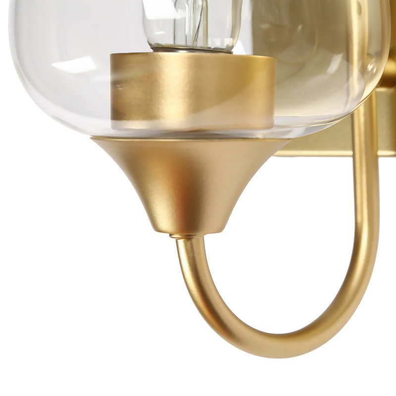 Éclairage de salle de bain à intensité variable à 3 lumières Sia, Or champagne