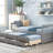 Daybed with Trundle and Drawers-1476663380