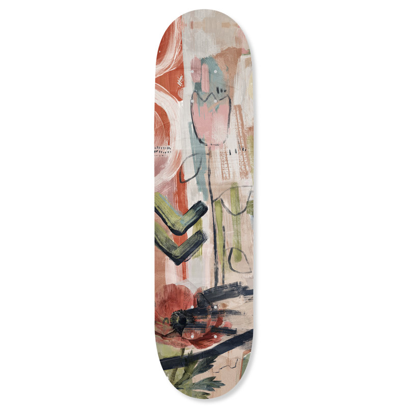 «Notoriart Modern Abstracts Acrylique», planche à roulettes, 1 pièce 8 po x 32 po, But de pluie