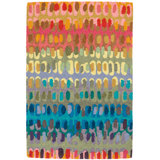 Paint Chip Multi Hand Micro Hooked Wool Rug