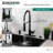 Kingston Brass Continental Single-Handle 1-Hole Deck Mount Pre-Rinse Kitchen Faucet-126557607