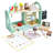 Wooden Dessert Serve Ice Cream Counter Sets Play Food Set