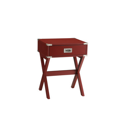 wood square nightstand