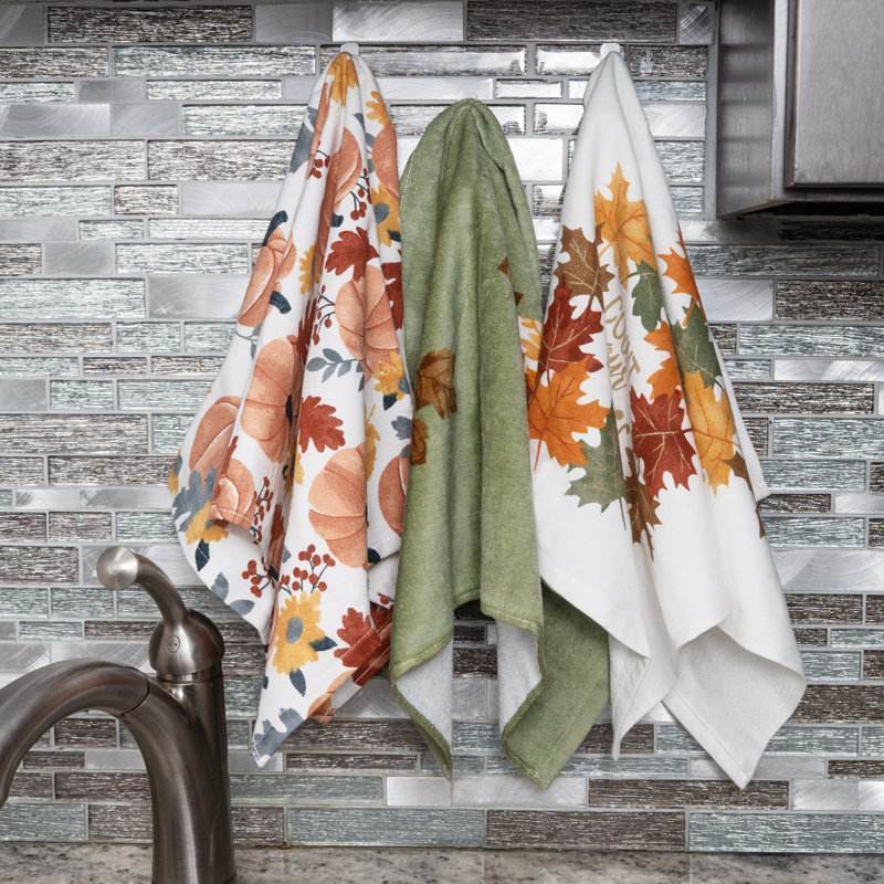 Harvest Cotton Floral Tea Towel Kitchen Towel