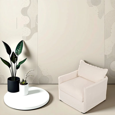  Simon Club Chair With Milk Cushion