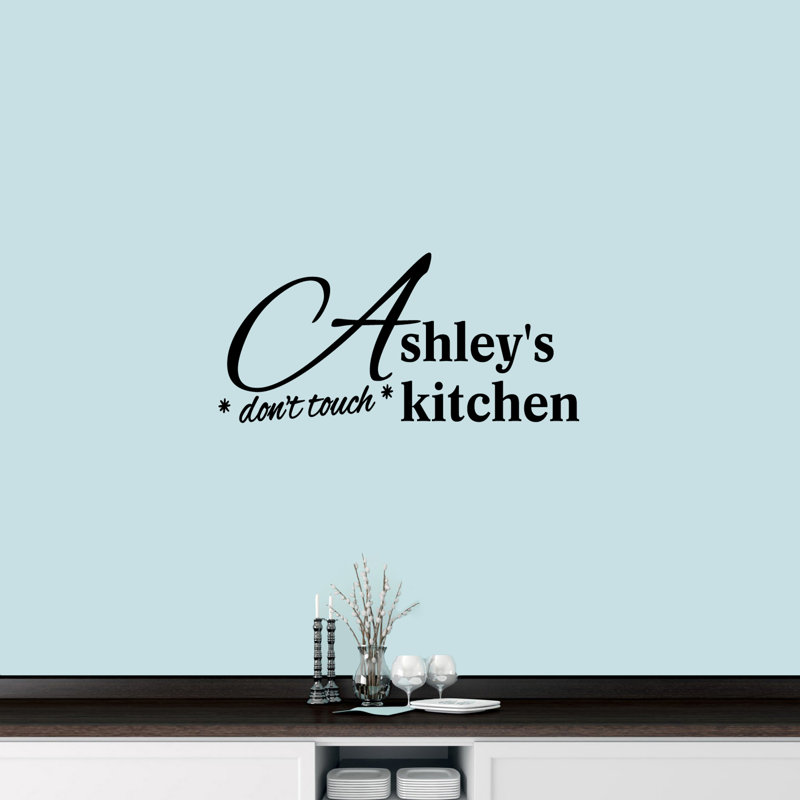 Text & Numbers Wall Decal, Yes, Black