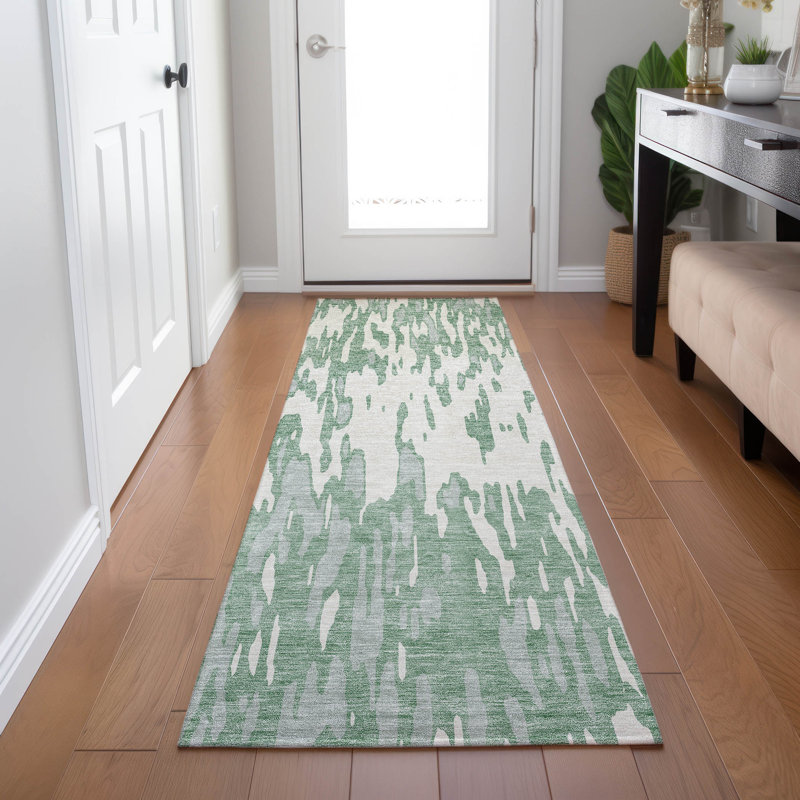 Tapis rectangulaire Aleighna avec envers antidérapant, Tapis de couloir 2 pi 3 po x 7 pi 6 po