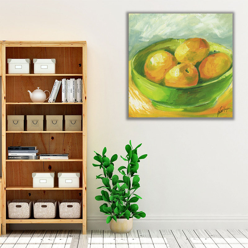 «Bowl of Fruit I», reproduction d'art sur toile, H 24 po x l 24 po