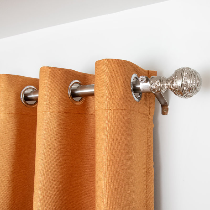 Synder Room Darkening Curtains / Drapes Pair, Orange