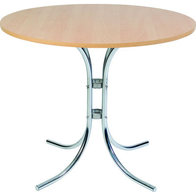 Round Metal Base Dining Table