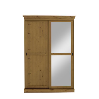 Falkville 2 Door Solid Wood Wardrobe