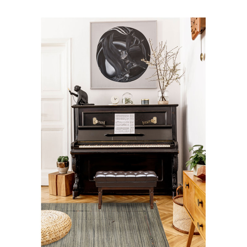 Kashkuli Gabbeh Grey Rug 8'2" x 9'11"