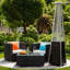 Chauffe-terrasse d'extérieur bronze
