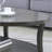 Contemporary Oval Shelf Coffee Table, Gray