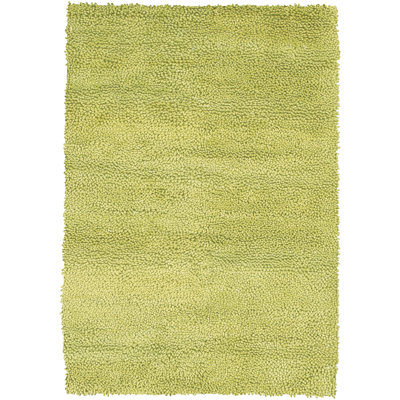 Tapis contemporain tissé à la main Strata vert clair