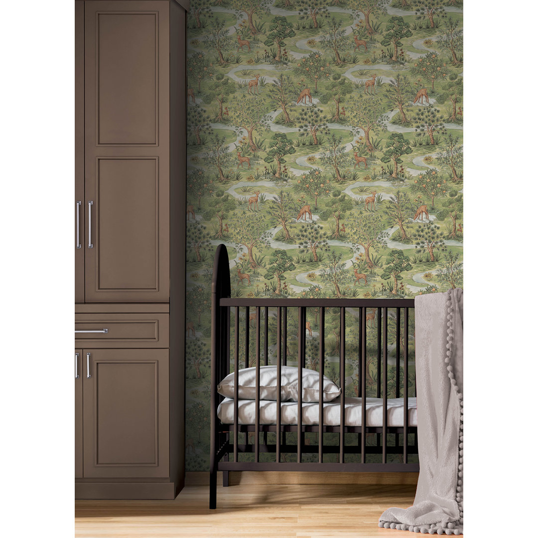 Bramble Forest Peel and Stick Wallpaper Millwood Pines