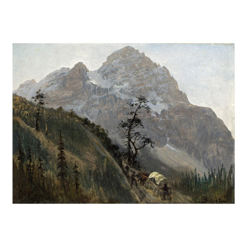 «Western Trail The Rockies» par Albert Bierstadt - Impression giclée, H 16 po x l 20 po