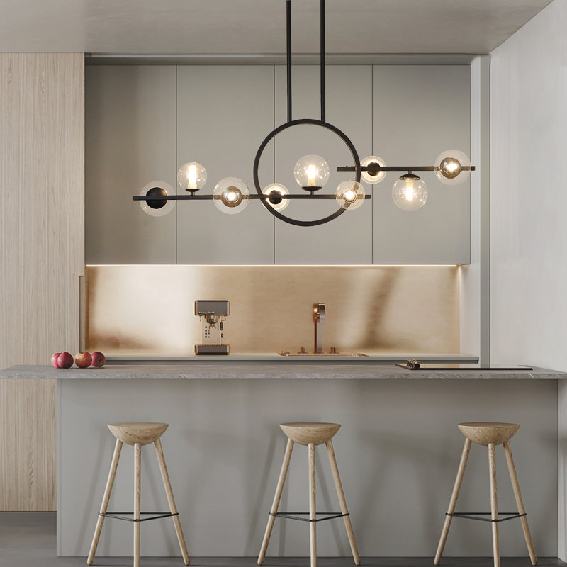 Avijot 1 - Luminaires suspendus sphériques modernes, Noir