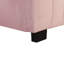 Lit plateforme tapissier simple en velours avec lit gigogne simple-114677588