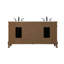 Meuble-lavabo double 66 po en teck-1108507117
