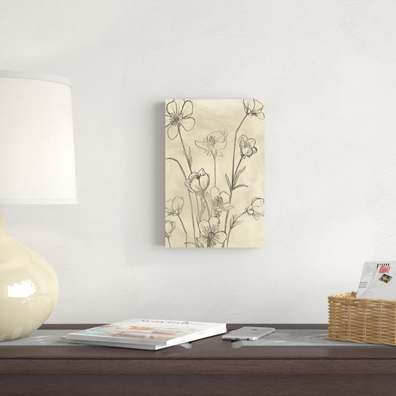Fleurs sauvages rétro II, H 12 po x l 8 po