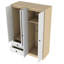 Garde-robe 4 portes avec tiroirs