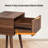  15.7" W Walnut Side Table 2pcs-1709722085