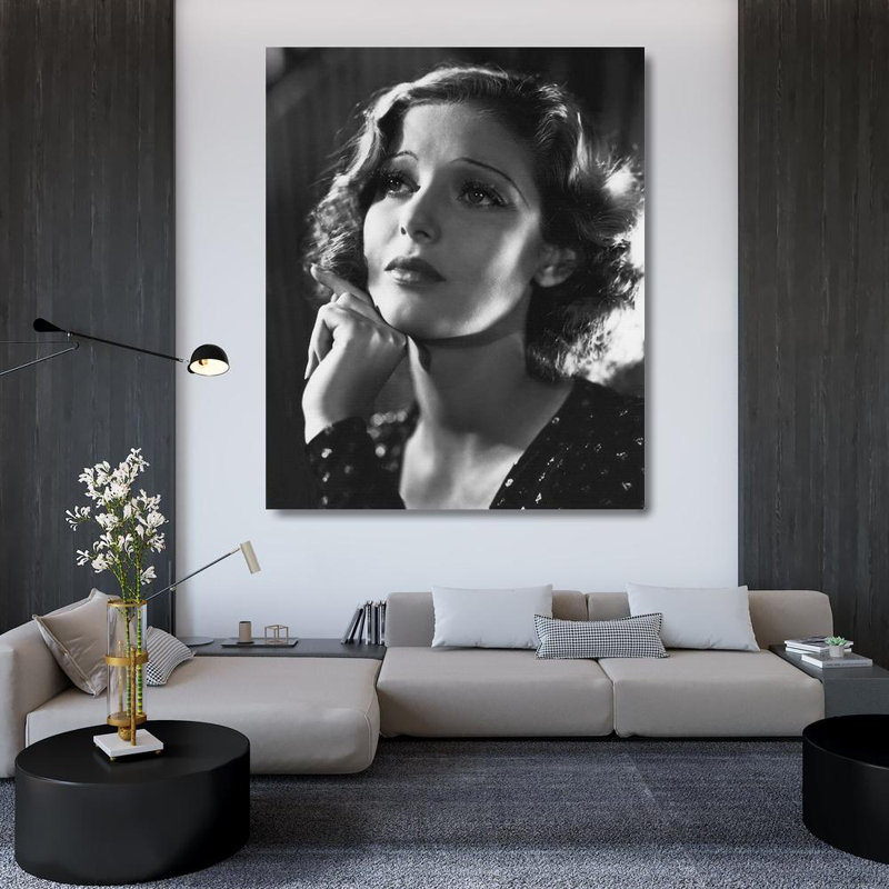 Latitude Run® Hollywood Photo Archive Gallery Wrapped Canvas Art Titled: Loretta Young, 43" H x 36" W